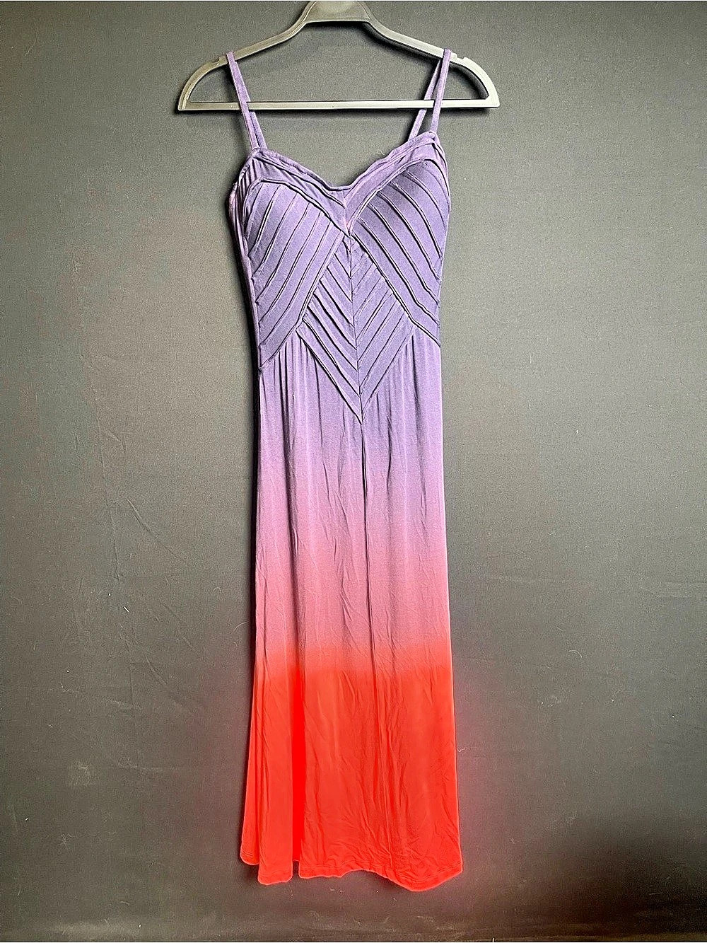 Mandarin Blue Resortwear Color Block Maxi Dress